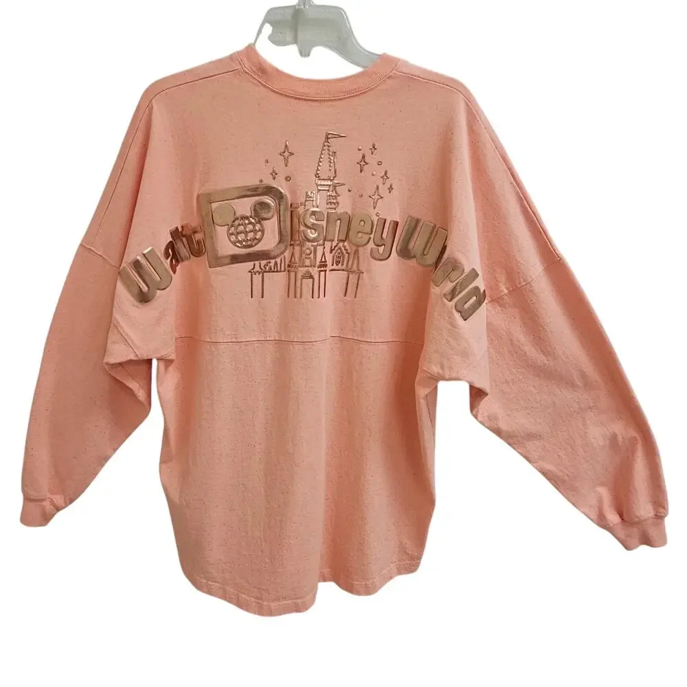 Walt Disney World Spirit Jersey For Adults - Peach Punch - Rose Gold Unisex Sz M